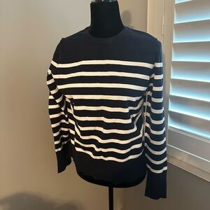 Kit and Ace Navy and White Striped Sweater